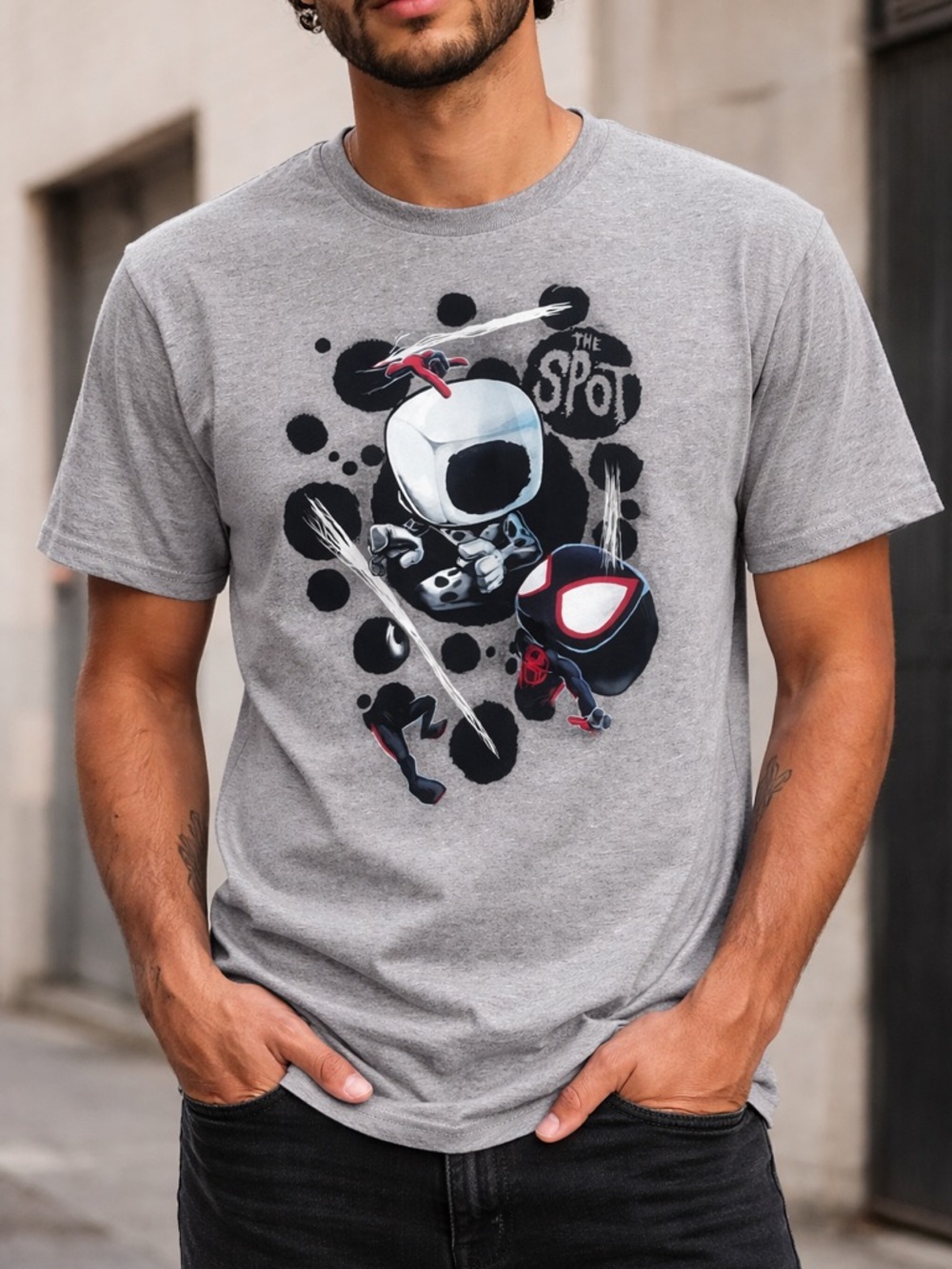 Funko Spider-Man Across the Spider-Verse Miles Morales Graphic Tee Size M Marvel